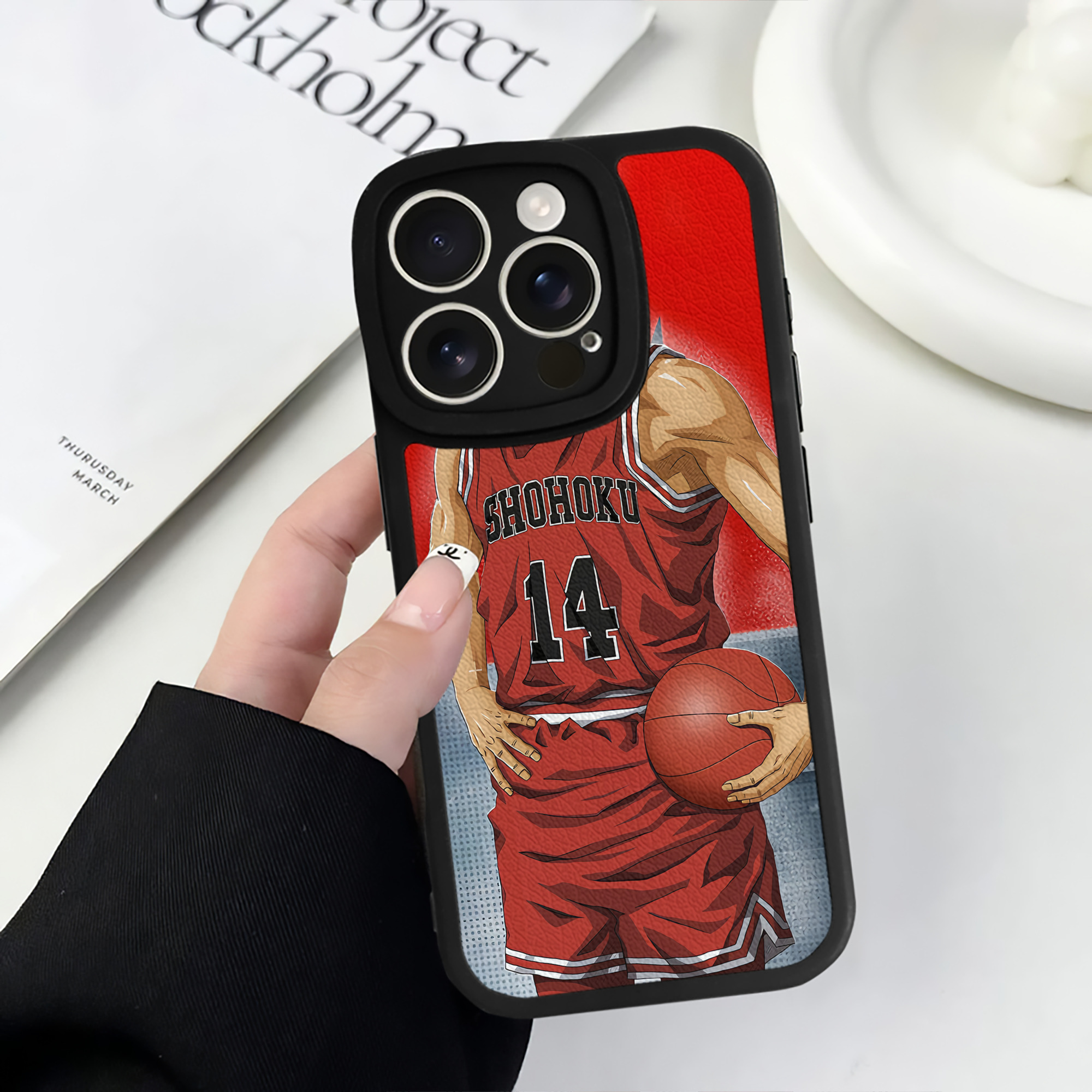 （画像用） SLAM DUNK／スラムダンク 【iPhone 16シリーズ対応】シリコンスマホケース（レザー調） 材質：シリコン